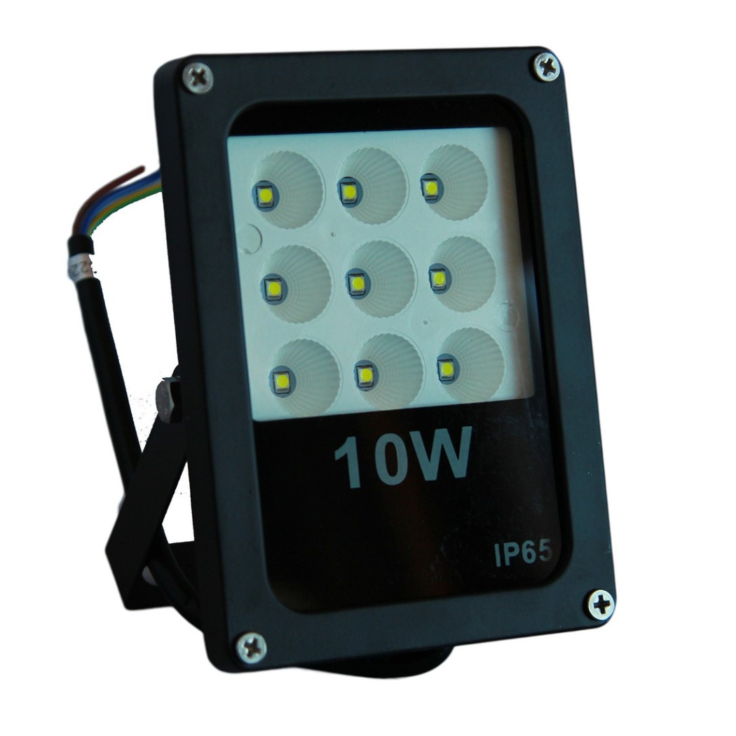 foto del prodotto trade shop faro proiettore led per esterno a aperto 10 30 50w slim spot luce a led smd ip65 10 watt