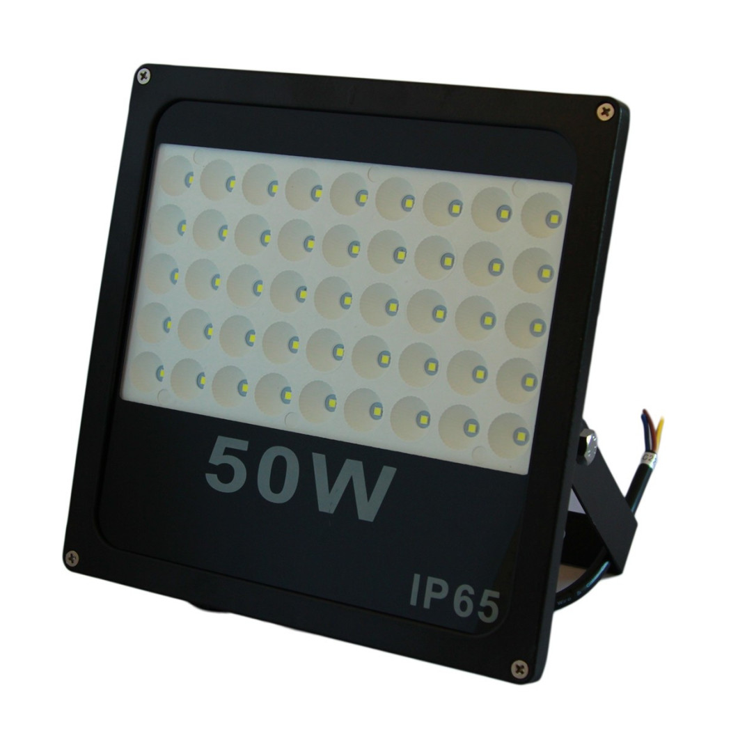 foto del prodotto trade shop faro proiettore led per esterno a aperto 10 30 50w slim spot luce a led smd ip65 50 watt