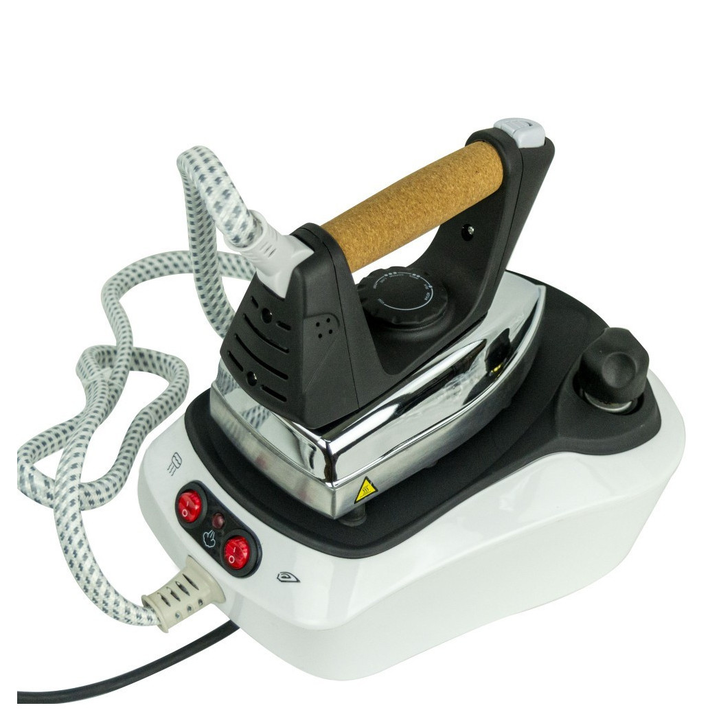 foto del prodotto trade shop ferro da stiro con caldaia piastra acciaio inox vapore continuo regolabile 2200w 