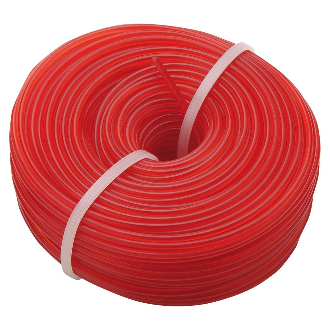 foto del prodotto trade shop filo decespugliatore in nylon bobina rinforzata tondo 3.5mm x 20 metri arancio 