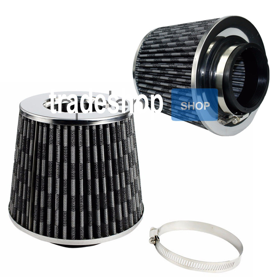 foto del prodotto trade shop filtro aria sportivo aspirazione tuning universale conico auto morsetto 9cm 