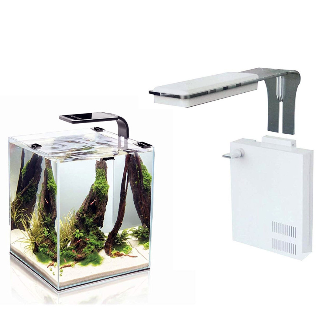 foto del prodotto trade shop filtro sterilizzatore per acquario con lampada 18 led 350l h stimola fotosintesi 
