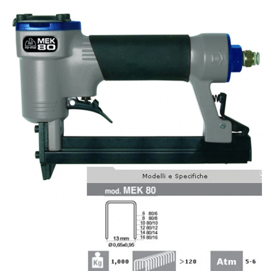 foto del prodotto trade shop fissatrice pneumatica ro ma 5 6 atm mek80 professionale aria compressa maestri 