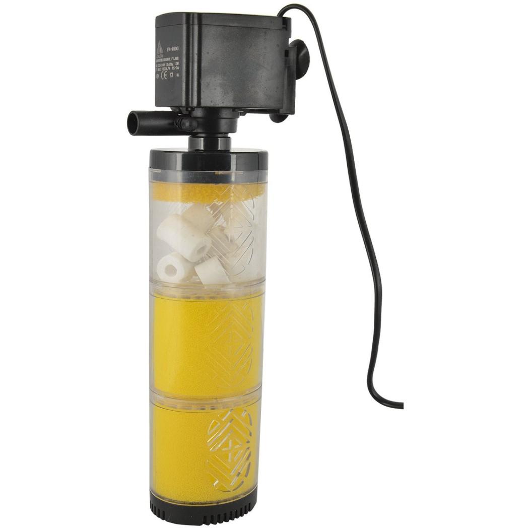 foto del prodotto trade shop fitro interno per acquario pesci tartarughe 3 stadi filtro 1200l h 15w fk 1503 