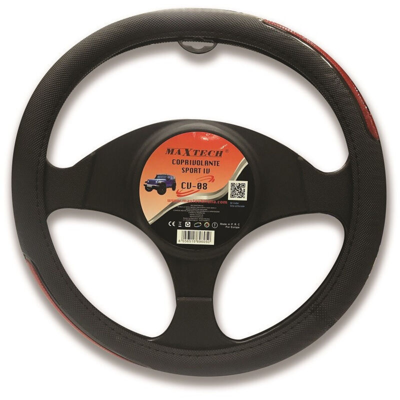 foto del prodotto trade shop fodera coprivolante universale per sterzo sport iv per auto interno maxtech cv 08 