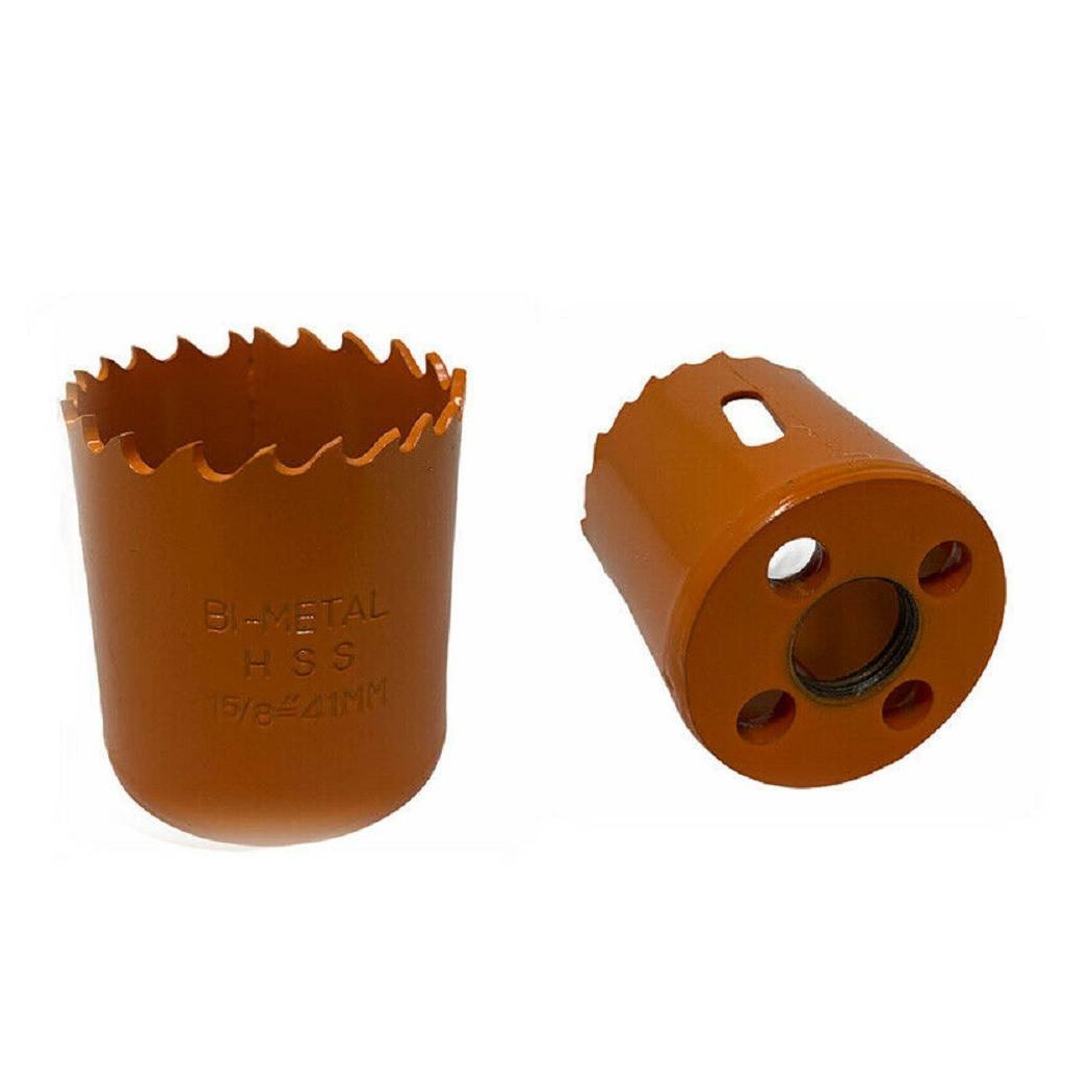 foto del prodotto trade shop fresa a tazza per forare legno metallo punta sega per trapano 1.6 quot 41 mm 