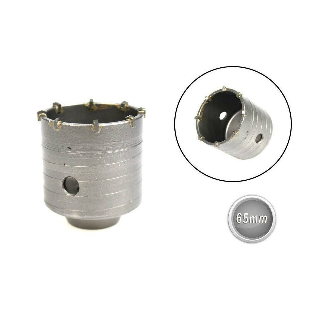 foto del prodotto trade shop fresa carotatrice a tazza in acciaio diametro 65 mm per muro frese fai da te 