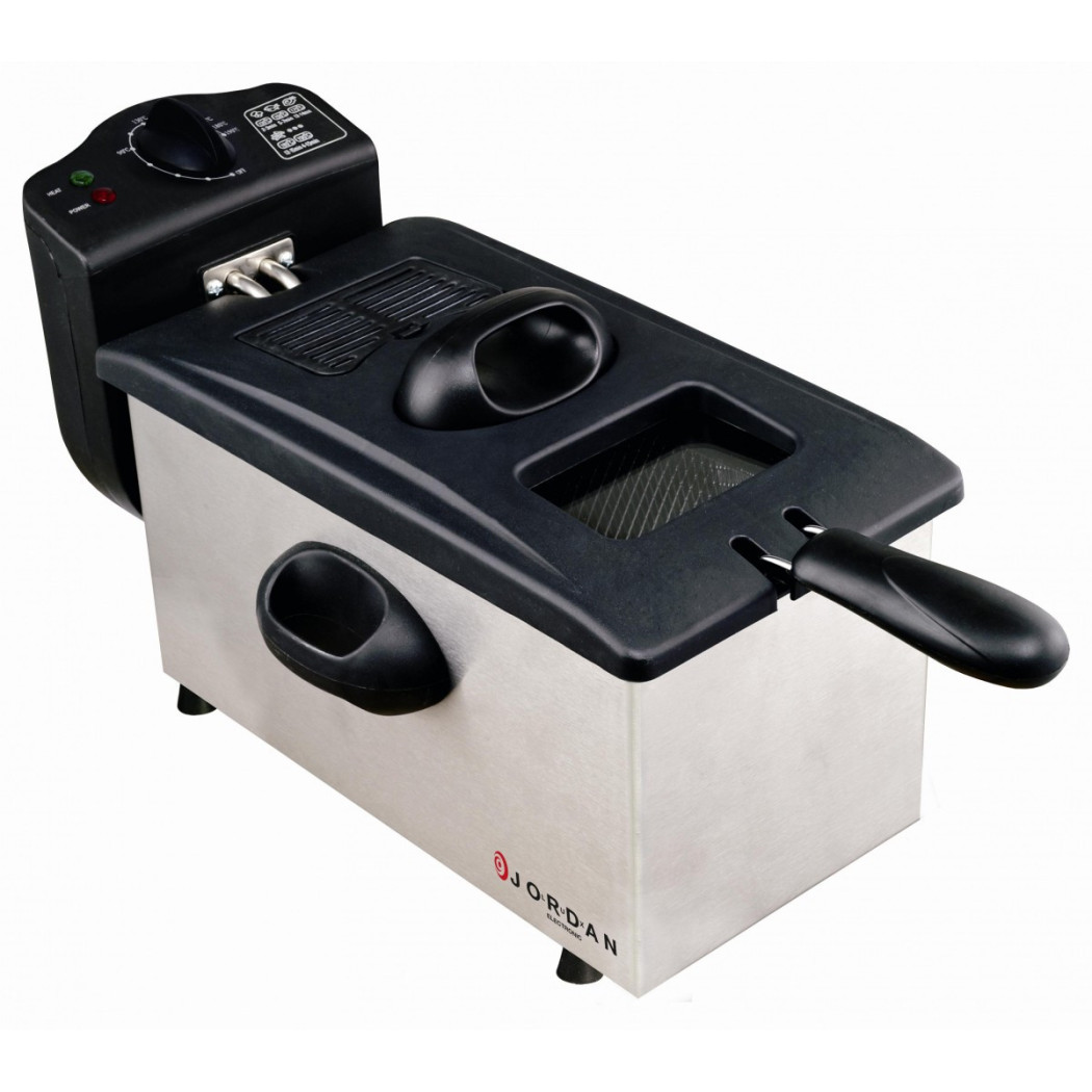 foto del prodotto trade shop friggitrice elettrica professionale 2000w 3lt. cestello estraibile jordan df300a 