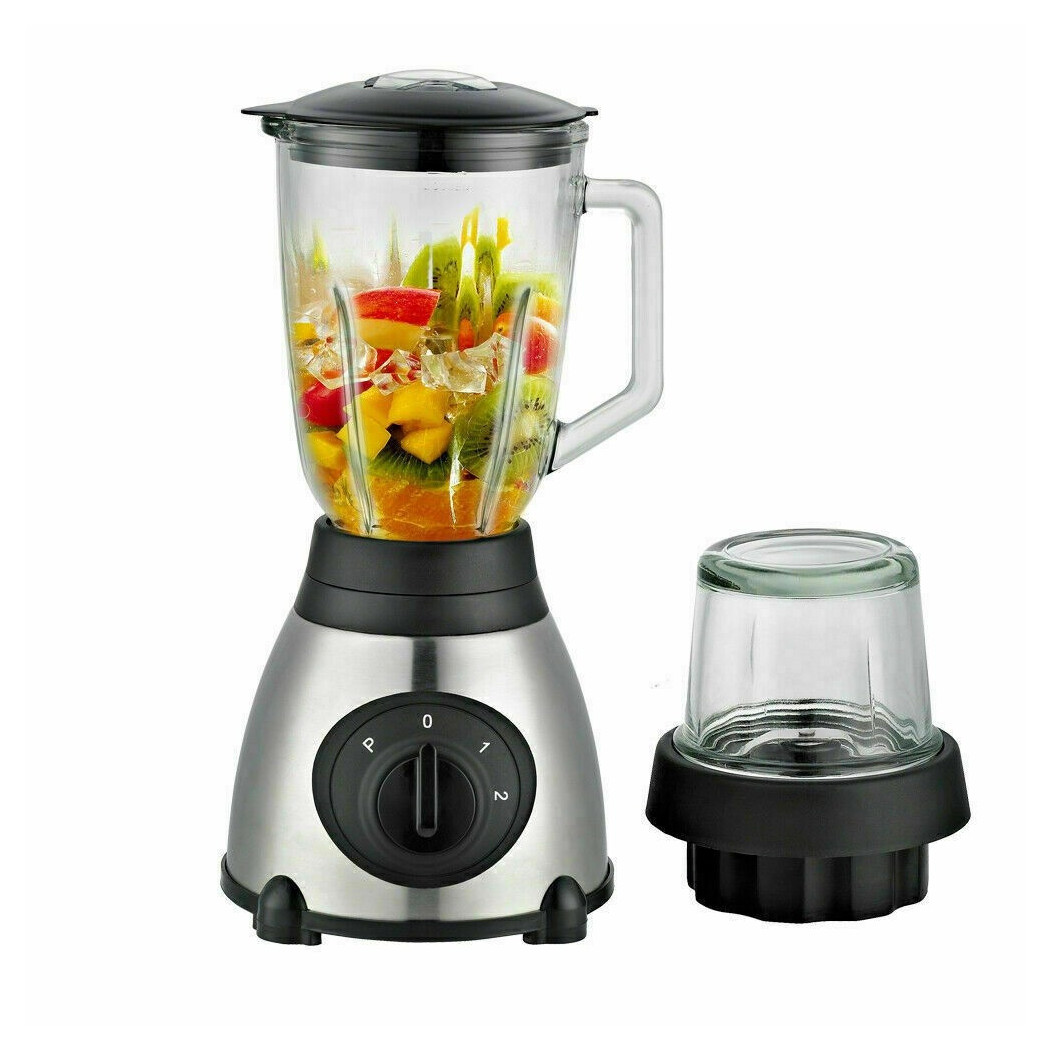 immagine 0 del prodotto trade shop frullatore 2 in 1 pulse lama acciaio 1000w brocca vetro 1,5lt 1 piccola q fr60 