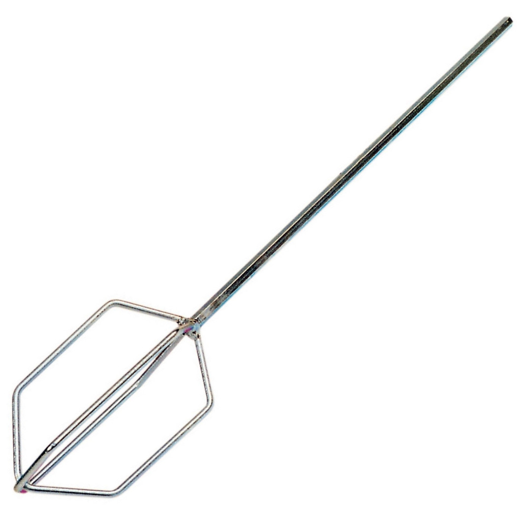 foto del prodotto trade shop frusta in acciaio zincato per miscelatore pittura colla malta lunghezza 40 cm 