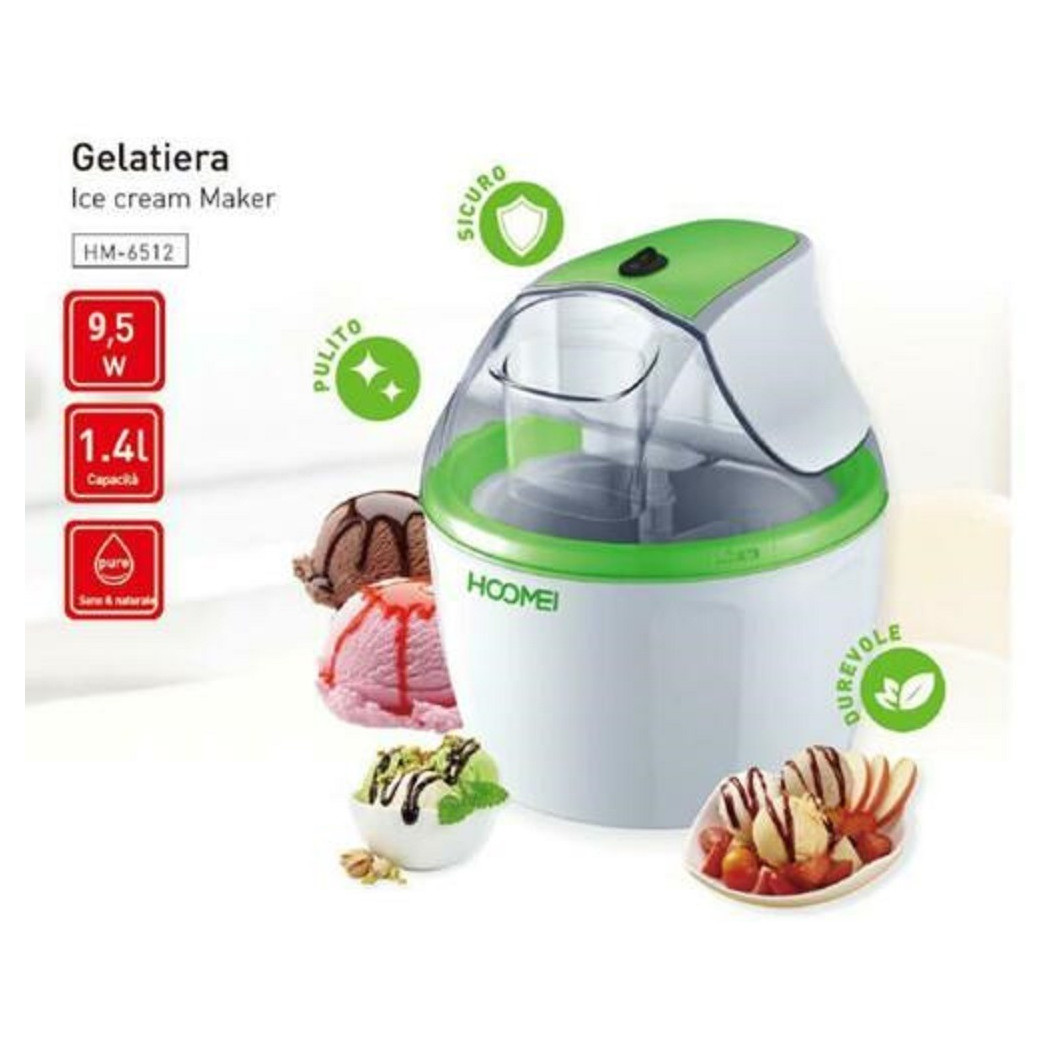 foto del prodotto trade shop gelatiera autorefrigerante macchina per il gelato sorbetto gelatiere da casa 9,5w 