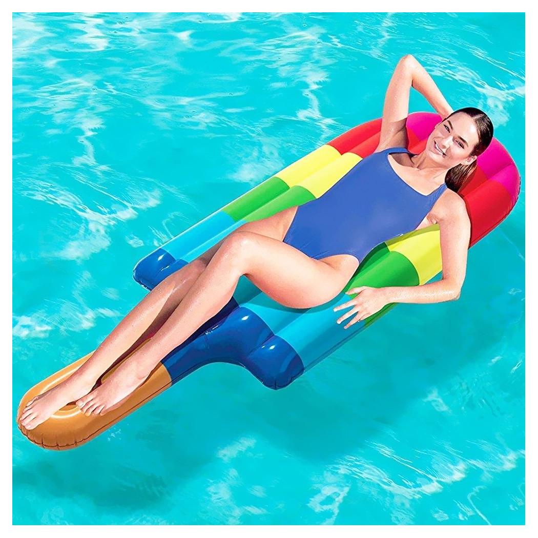foto del prodotto trade shop ghiacciolo gelato isola materassino gonfiabile mare piscina 180 x 72 cm 