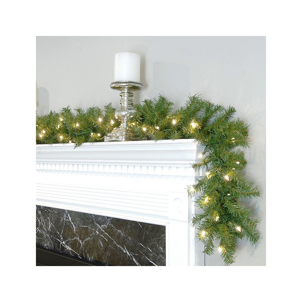 foto del prodotto trade shop ghirlanda natalizia 250cm 200 punte 100 luci led bianco caldo decorazioni natale 
