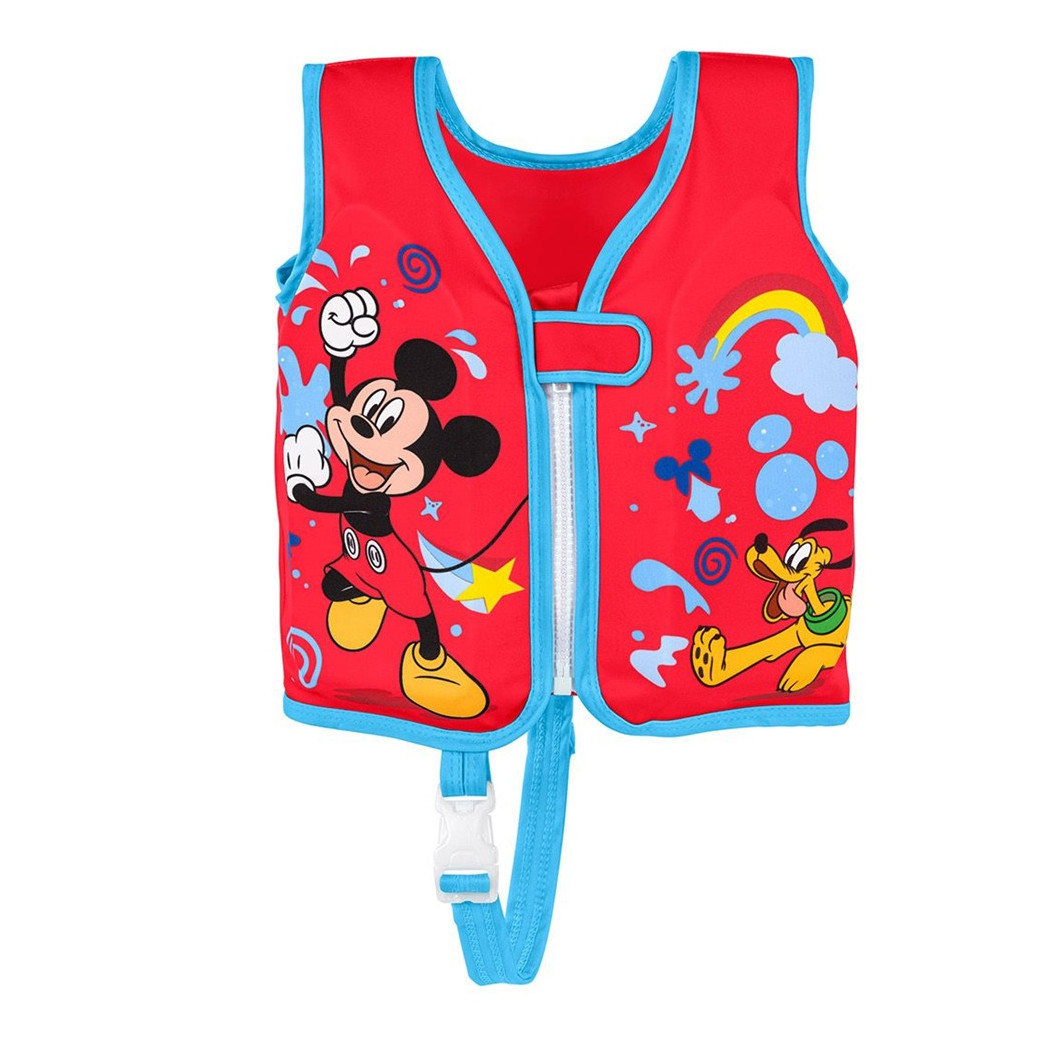foto del prodotto trade shop gilet cuscinetti in schiuma salvagente giubbotto mickey trainer bambini 1 3 anni 9101d 