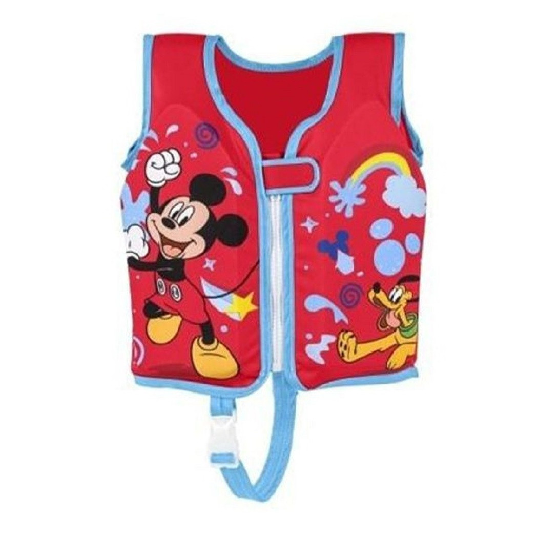 foto del prodotto trade shop gilet salvagente trainer mickey con cuscinetti in schiuma bambini 3 6 anni 9101h 