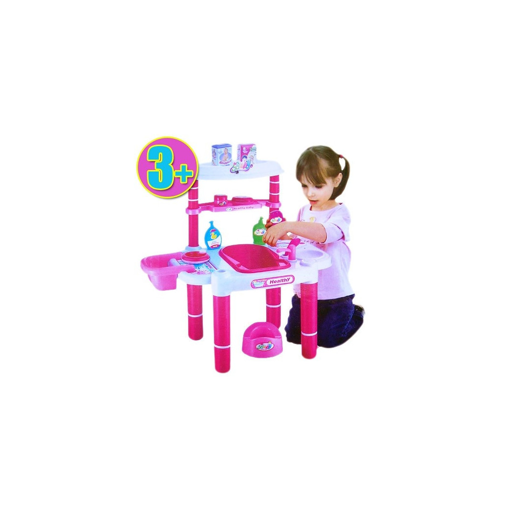 foto del prodotto trade shop giocattoli per bambini bagnetto bath tower con accessori per bambine 