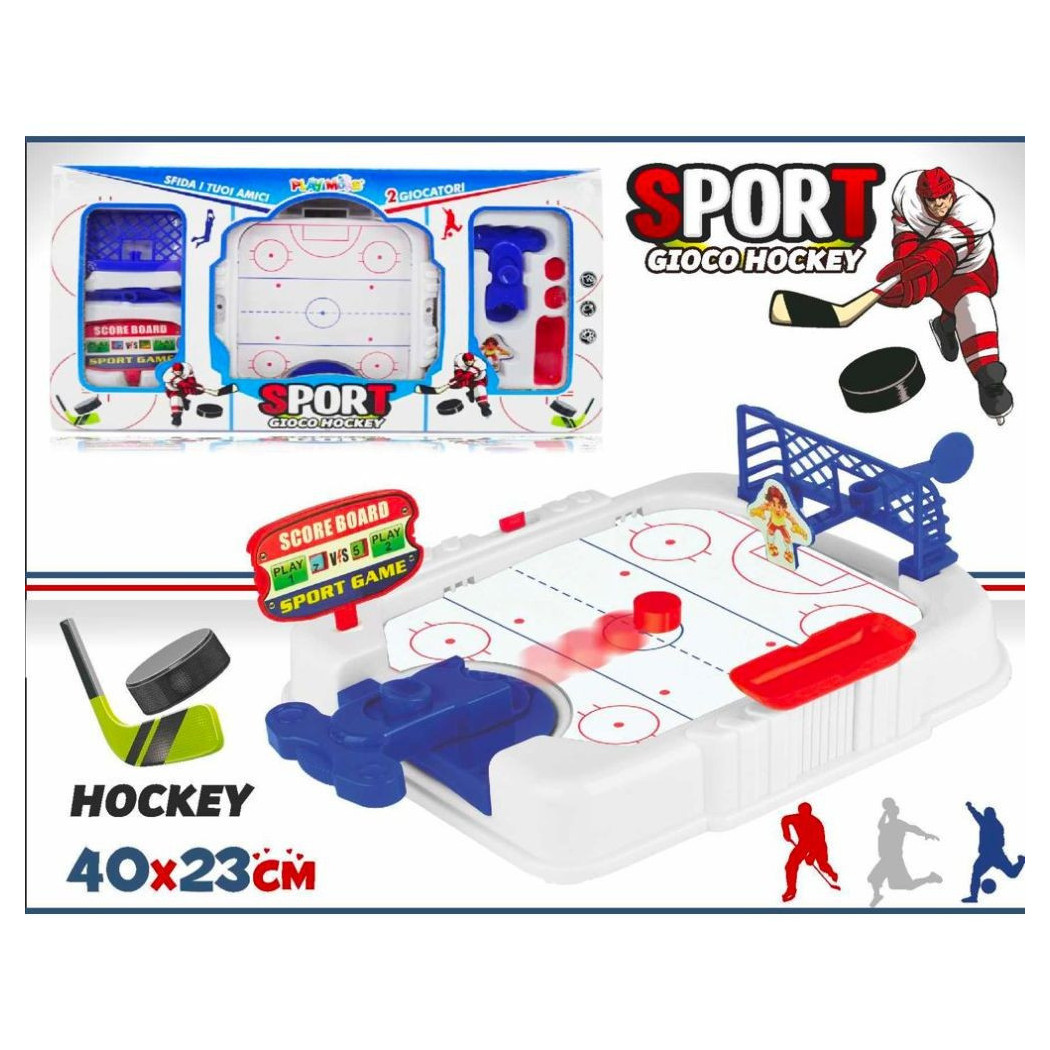 foto del prodotto trade shop gioco da hockey giocattolo da tavolo gioco per bambini sfida 1 o pi giocatori 