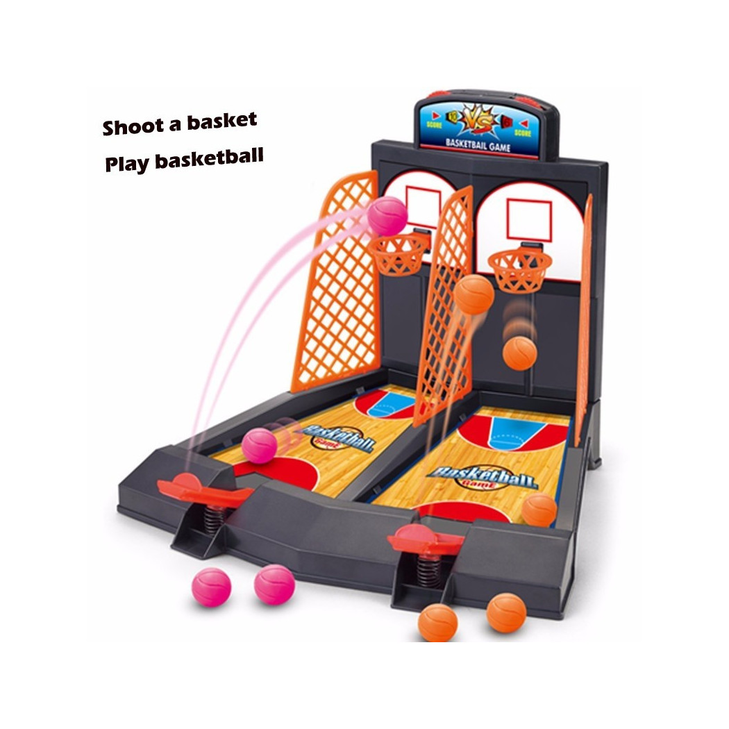 foto del prodotto trade shop gioco mini basket per dita canestro da tavolo pallacanestro bambini giocattolo 
