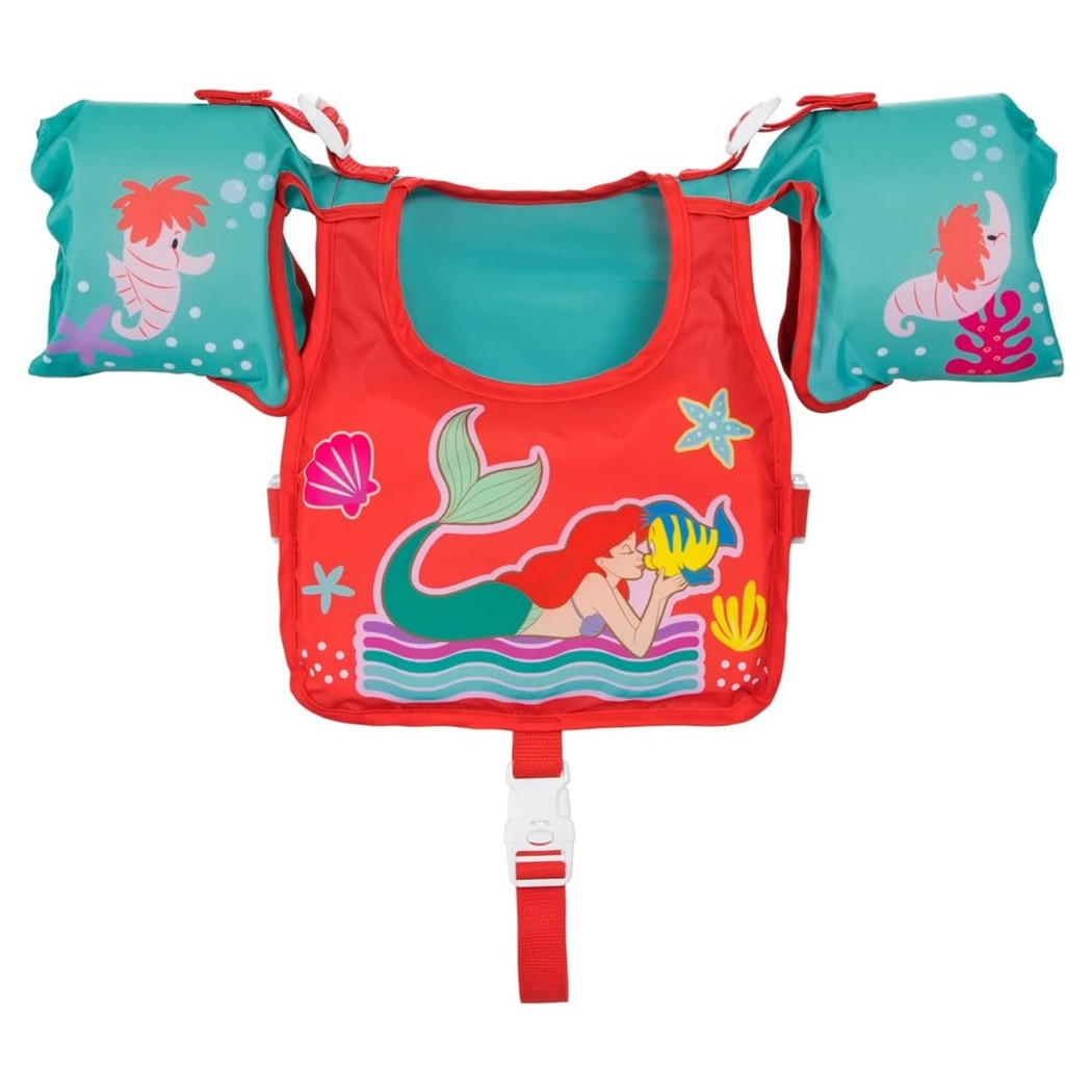 foto del prodotto trade shop giubbetto salvagente nuoto sirenetta ariel gilet con braccioli bambini 3 6 anni 9101i 
