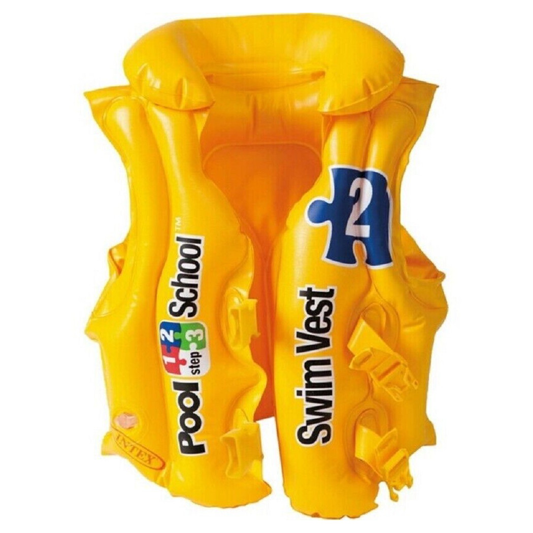 foto del prodotto trade shop giubbotto giubbino pool school salvagente gonfiabile 50x47cm bambini nuoto 58660 