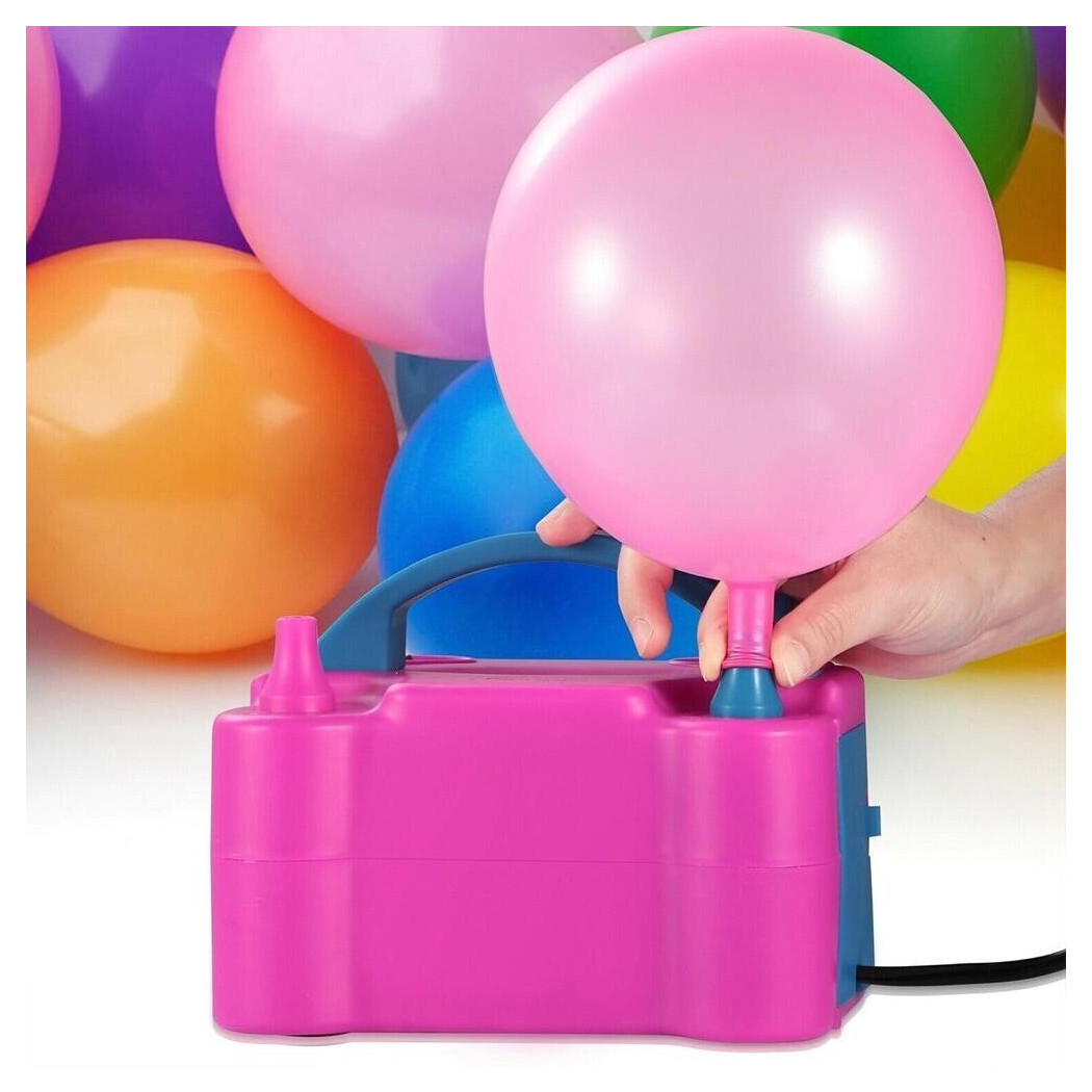 foto del prodotto trade shop gonfiatore elettrico gonfia palloncini pompa 600 w 4 beccucci per party feste 