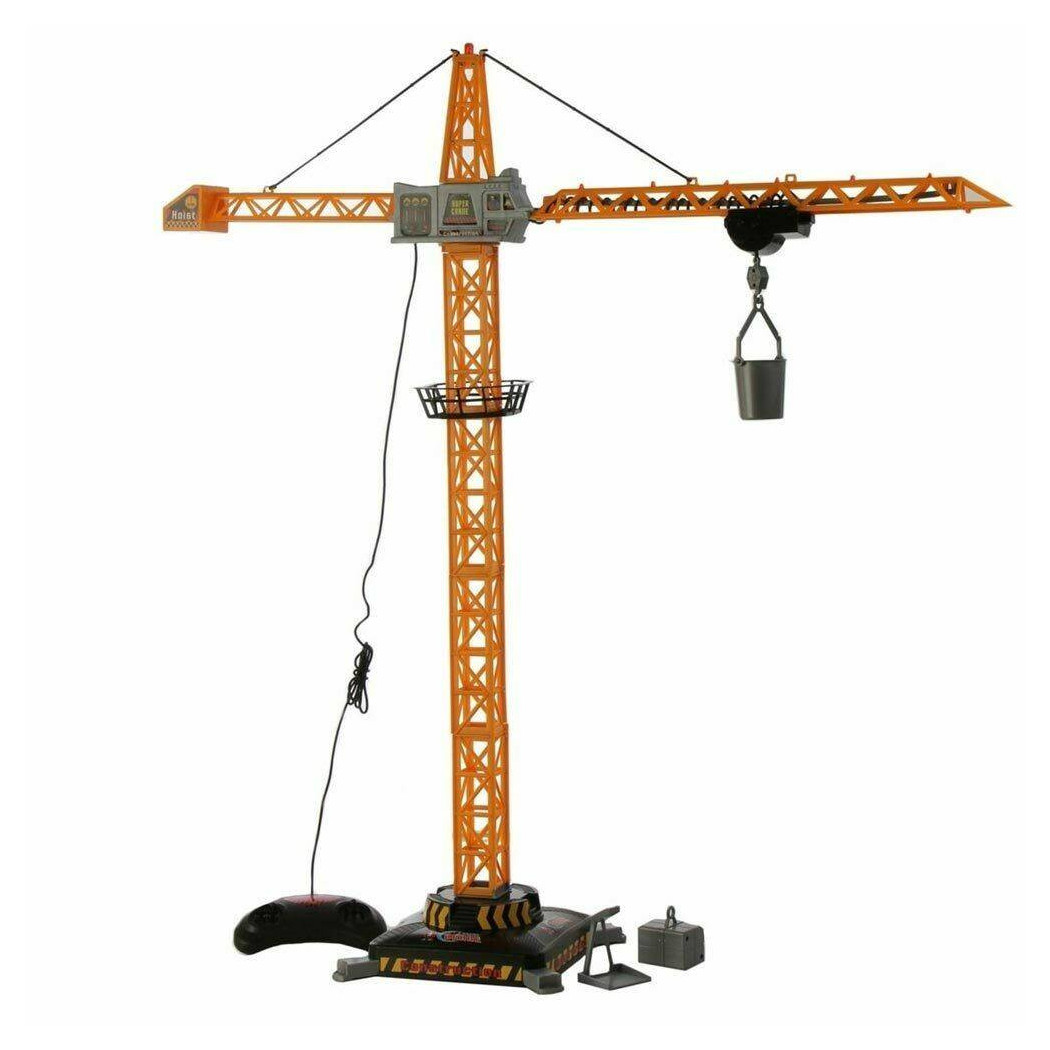 foto del prodotto trade shop gru filoguidata carrello movibile e cabina rotante 80cm giocattolo 
