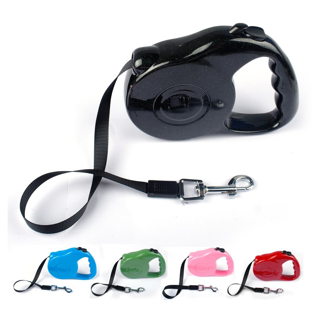 foto del prodotto trade shop guinzaglio allungabile estensibile cane media piccola taglia 5 metri 25kg 