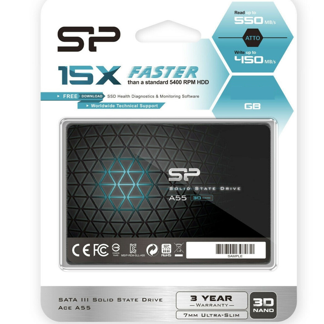 foto del prodotto trade shop hard disk interno ssd 128gb high sata 3 2,5 39 39 per computer desktop laptop sp a55 