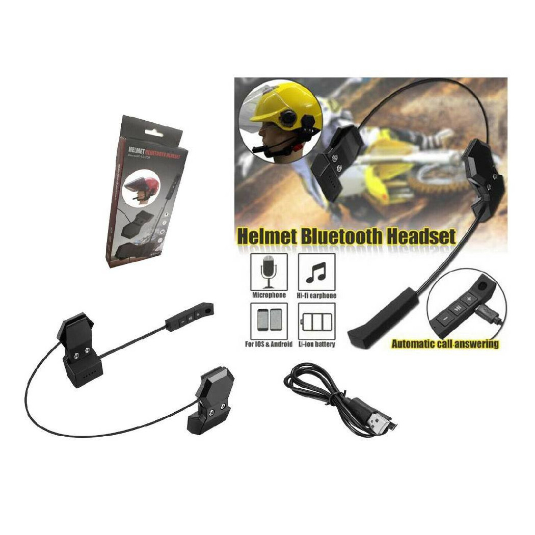 foto del prodotto trade shop headset kit microfono auricolare bluetooth wireless esterno casco moto bt9 