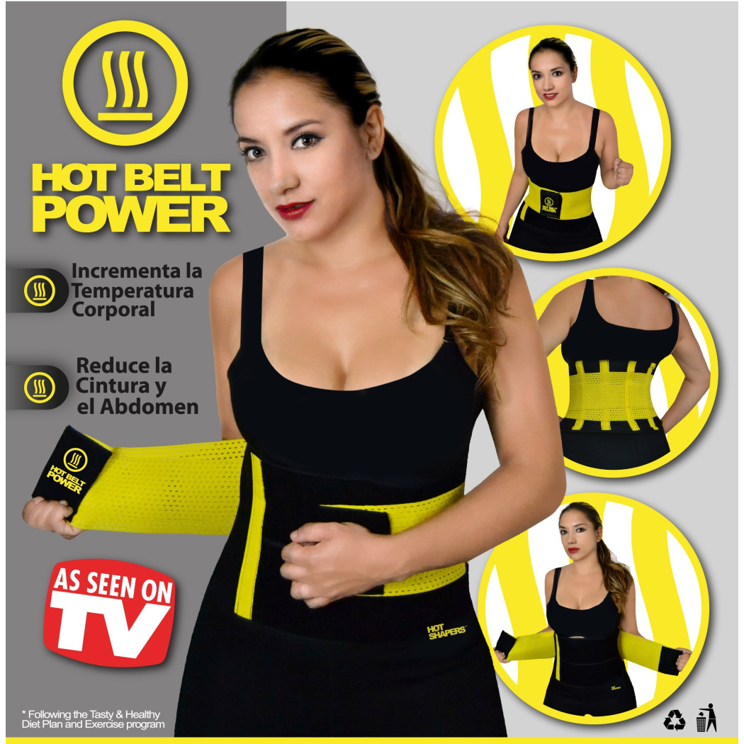 foto del prodotto trade shop hot shapers power belt fascia lombare snellente dimagrante cintura fitness 