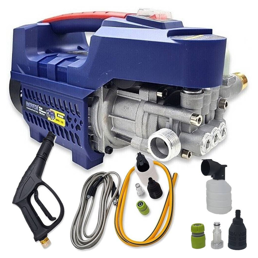 foto del prodotto trade shop - idropulitrice elettrica compatta 1200 w 100bar 7l min completa di accessori rhpw -