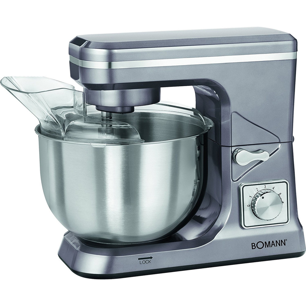 foto del prodotto trade shop impastatrice planetaria 1000 w ciotola acciaio 5 lt impastatore robot cucina 