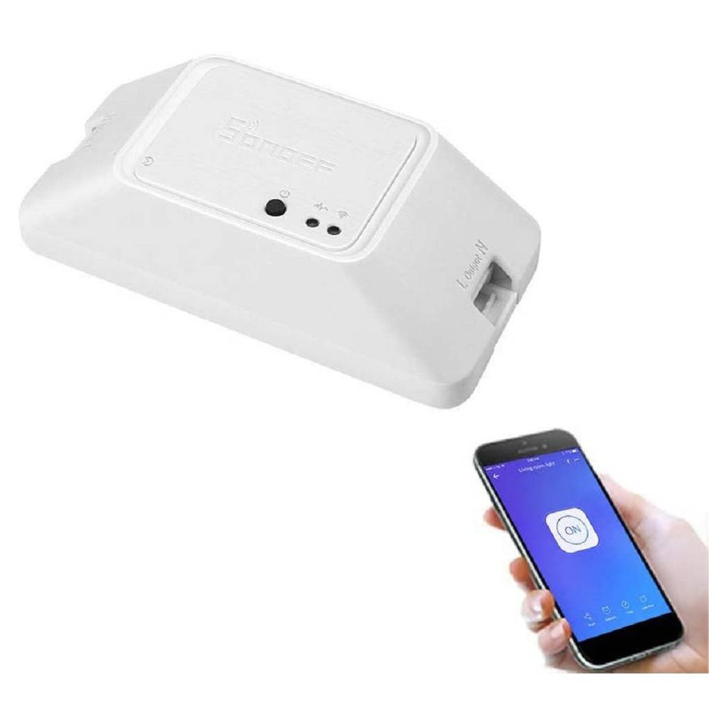 foto del prodotto trade shop interruttore 10a wifi sonoff casa compatibile amazon alexa google home basicr3 