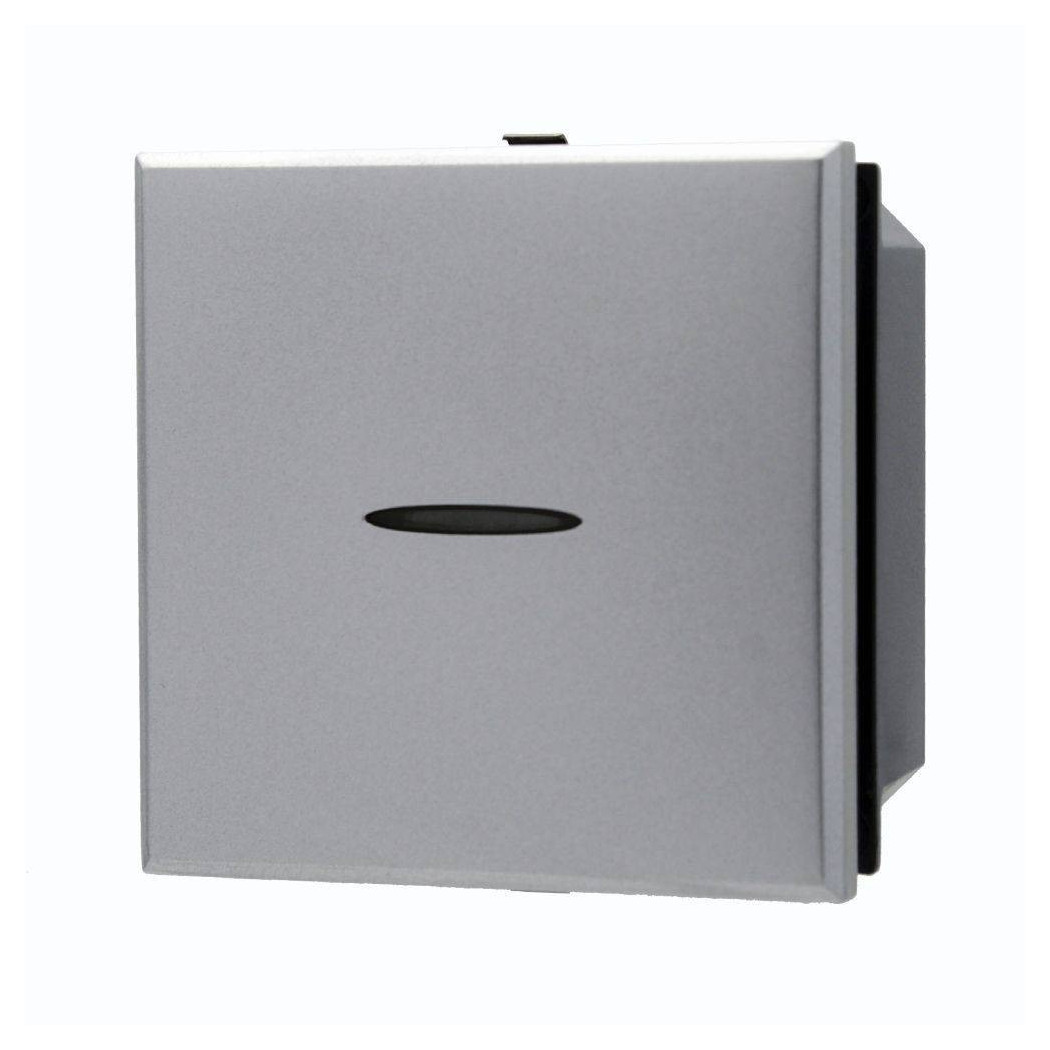 foto del prodotto trade shop interruttore assiale 2m 1p 16a silver compatibile con bticino axolute 