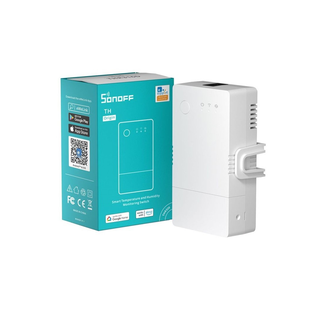 foto del prodotto trade shop interruttore di rilevamento temperatura umidit thr316 th origin smart wifi sonoff 