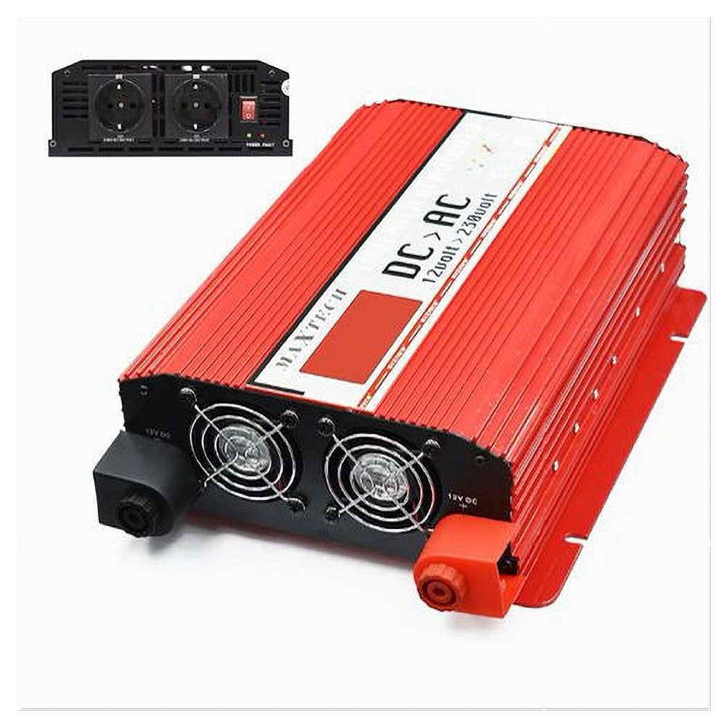 foto del prodotto trade shop - inverter 12v a 230v 3000w di potenza convertitore camper auto maxtech hb3000-12v -