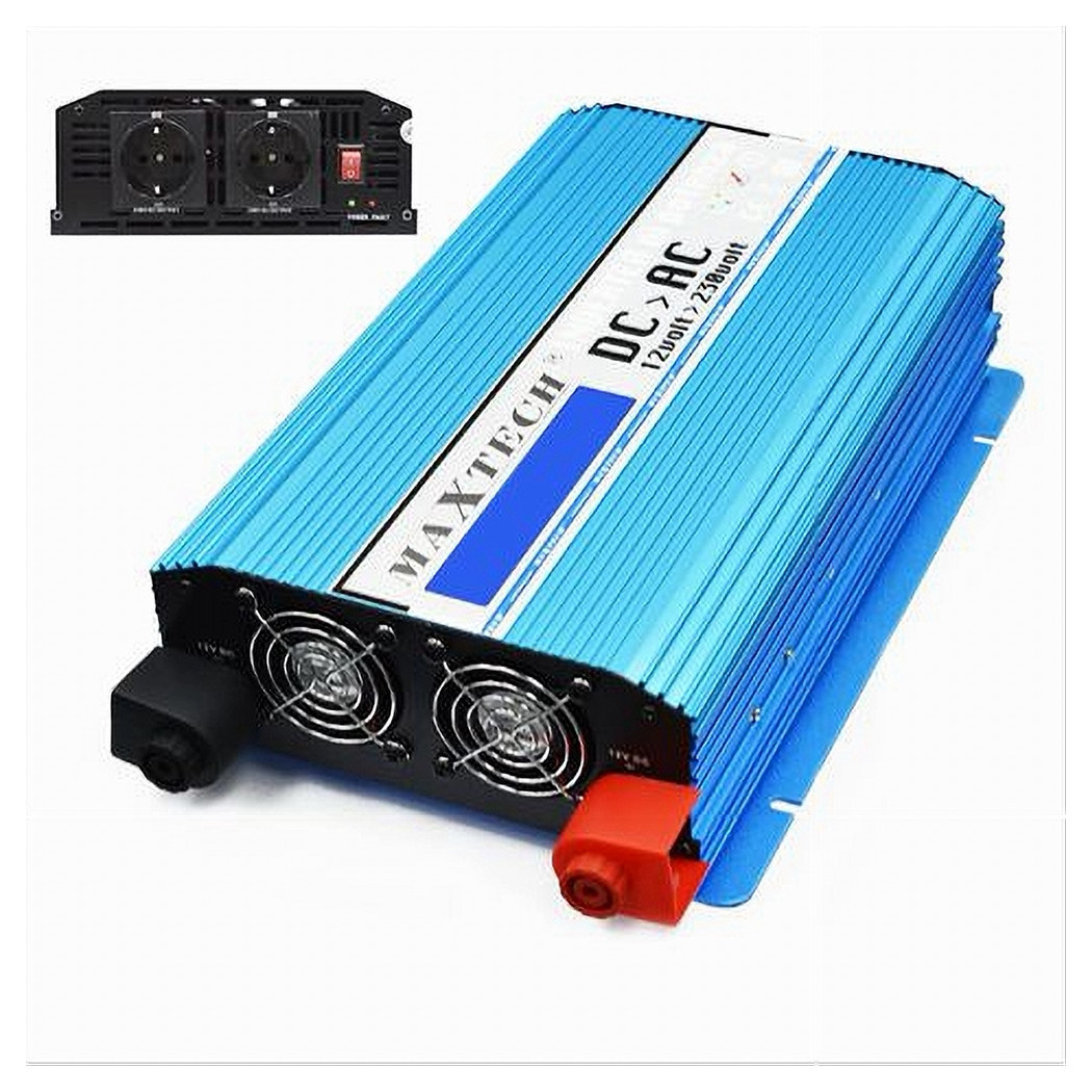 foto del prodotto trade shop inverter di potenza 2000 watt onda sinusoidale da 12 v a 230 v auto hn2000 12v 