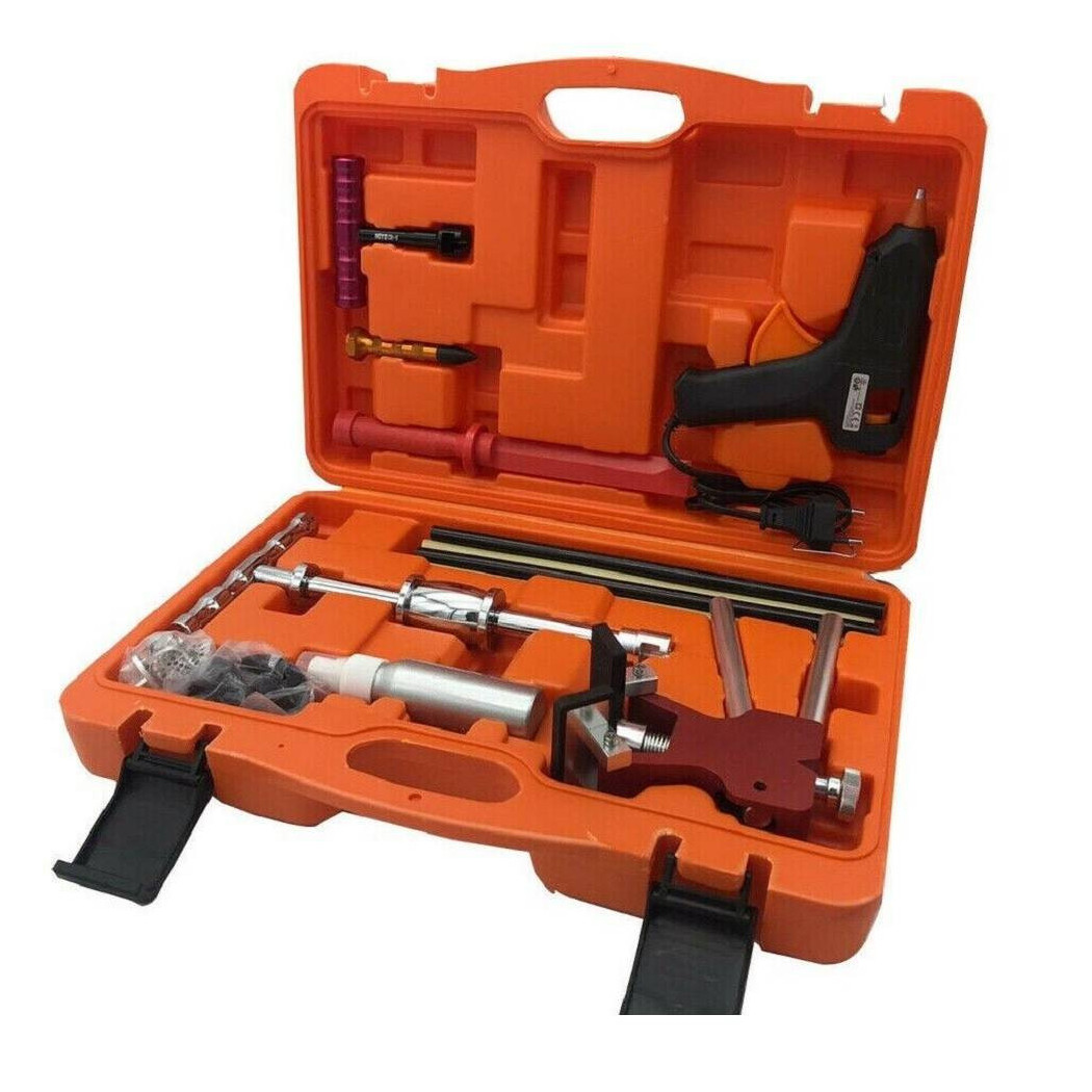 foto del prodotto trade shop kit 28 pz riparazione ammaccature botte auto tira bolle bozze senza verniciatura 
