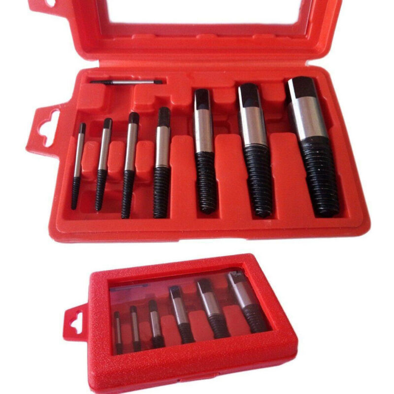 foto del prodotto trade shop kit 8 estrattori conici per viti bulloni spezzate prigionieri estrattore conico 