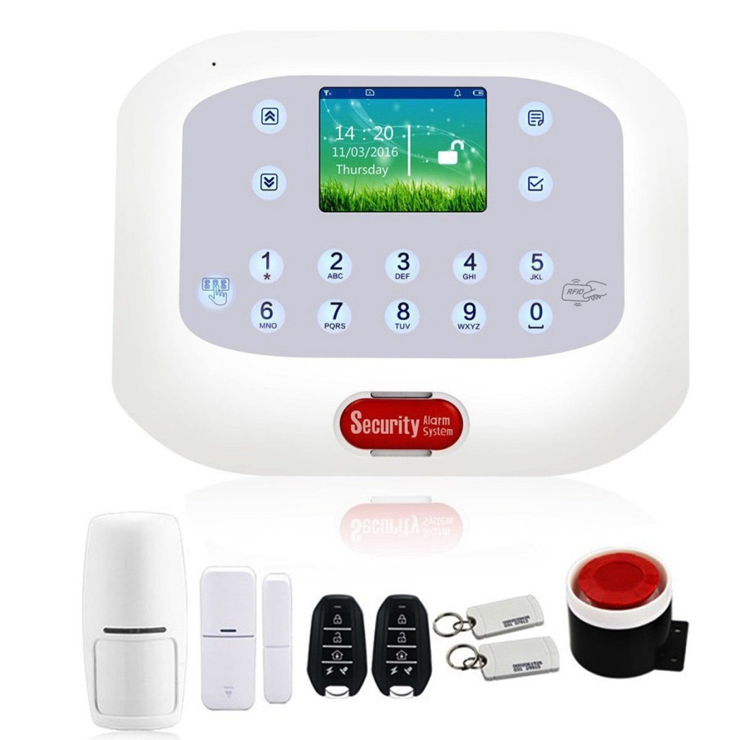 foto del prodotto trade shop kit antifurto casa allarme touch screen combinatore gsm pstn wireless app 50a 