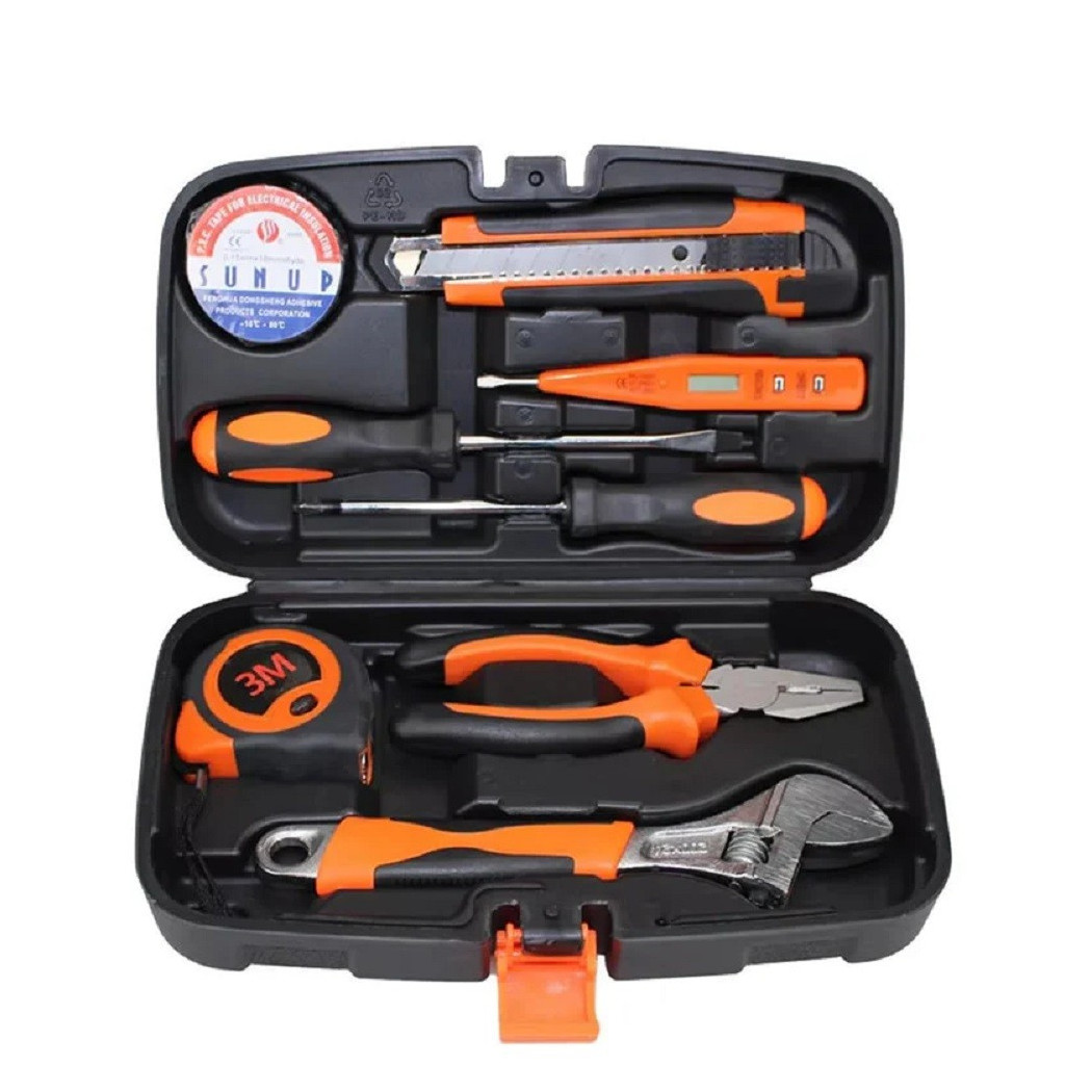 foto del prodotto trade shop kit attrezzi multiuso 8 in 1 valigia cassetta con 8 strumenti fai da te q jy20 