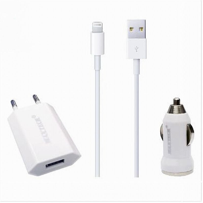 foto del prodotto trade shop kit caricabatterie cellulare smartphone cavo usb cellulari casa auto ms t004 
