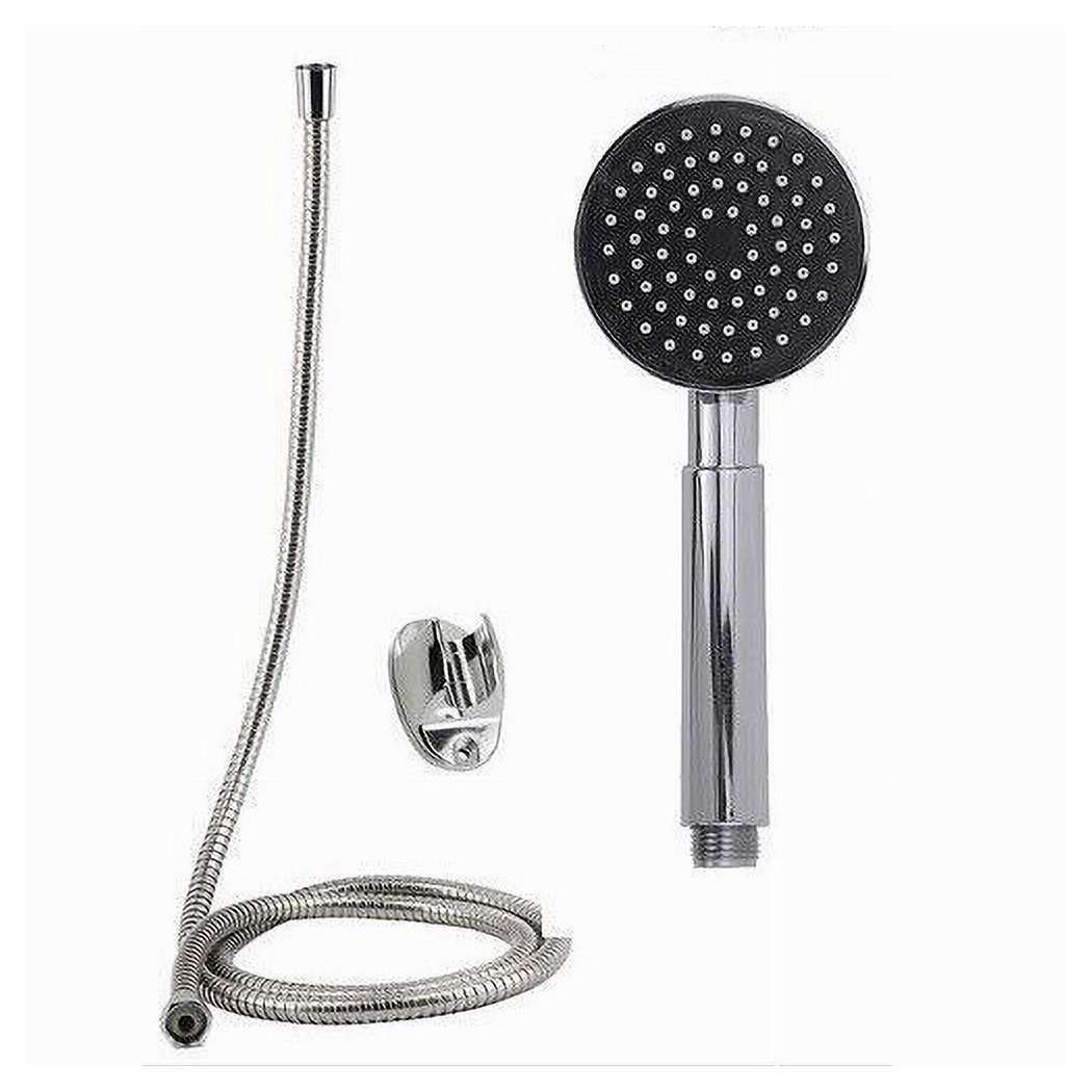 foto del prodotto trade shop kit doccetta doccino rotondo soffione bagno doccia con laccio 1,8mt staffa 69296 