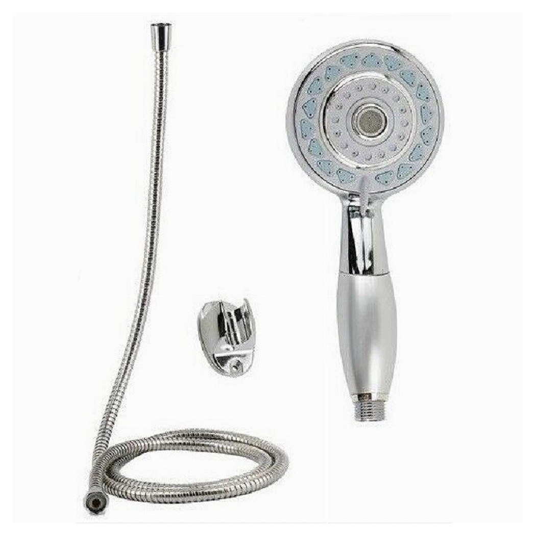 foto del prodotto trade shop kit doccetta tonda doccino soffione doccia con laccio 1,8mt staffa 59219 bagno 