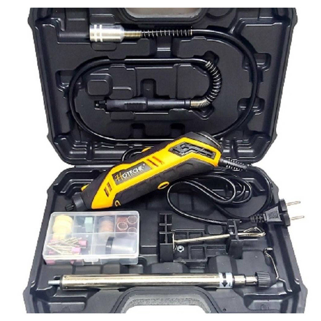 foto del prodotto trade shop kit mini drill elettrico utensile rotativo accessori trapano rotante p801208 