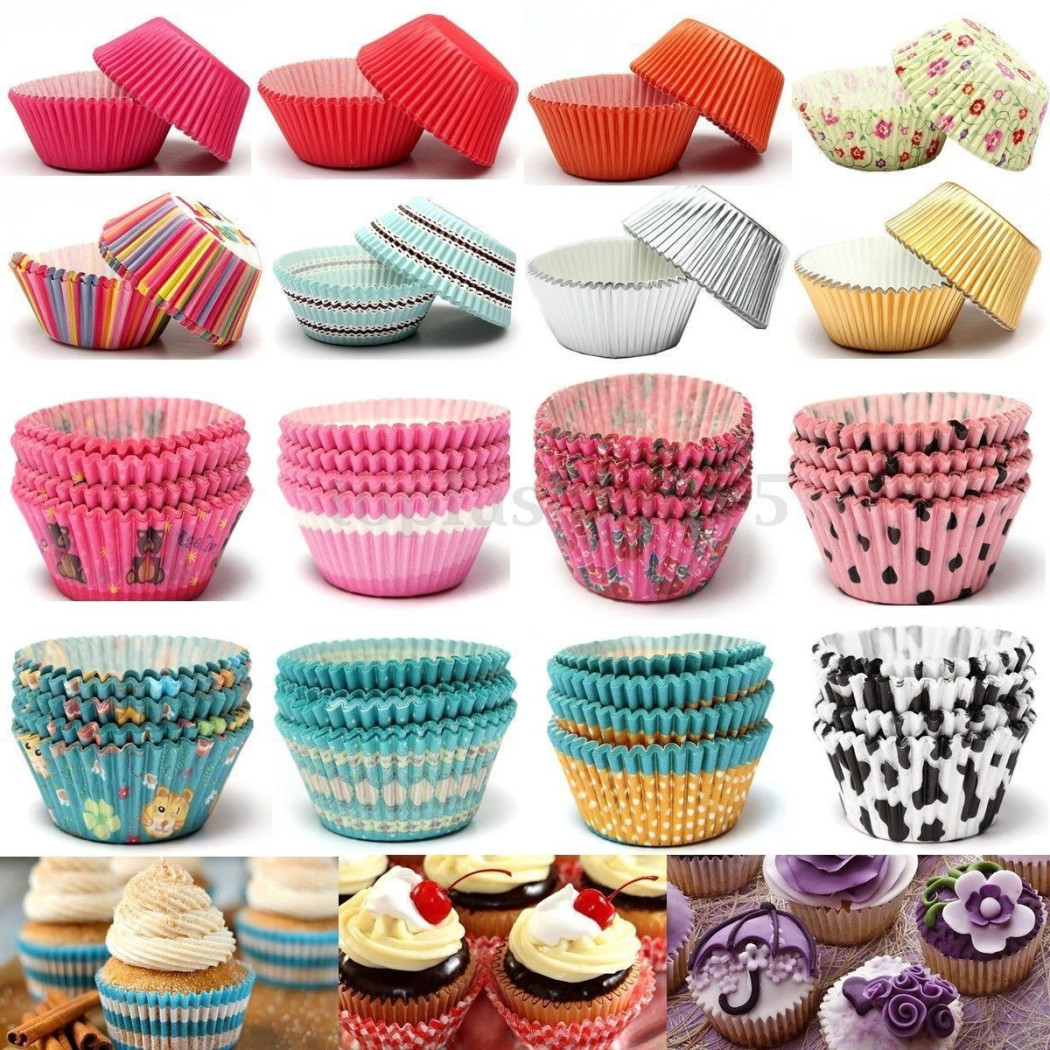 foto del prodotto trade shop kit pirottini carta oleata cupcake cases per stampi torta muffin colori misti 640 pezzi 