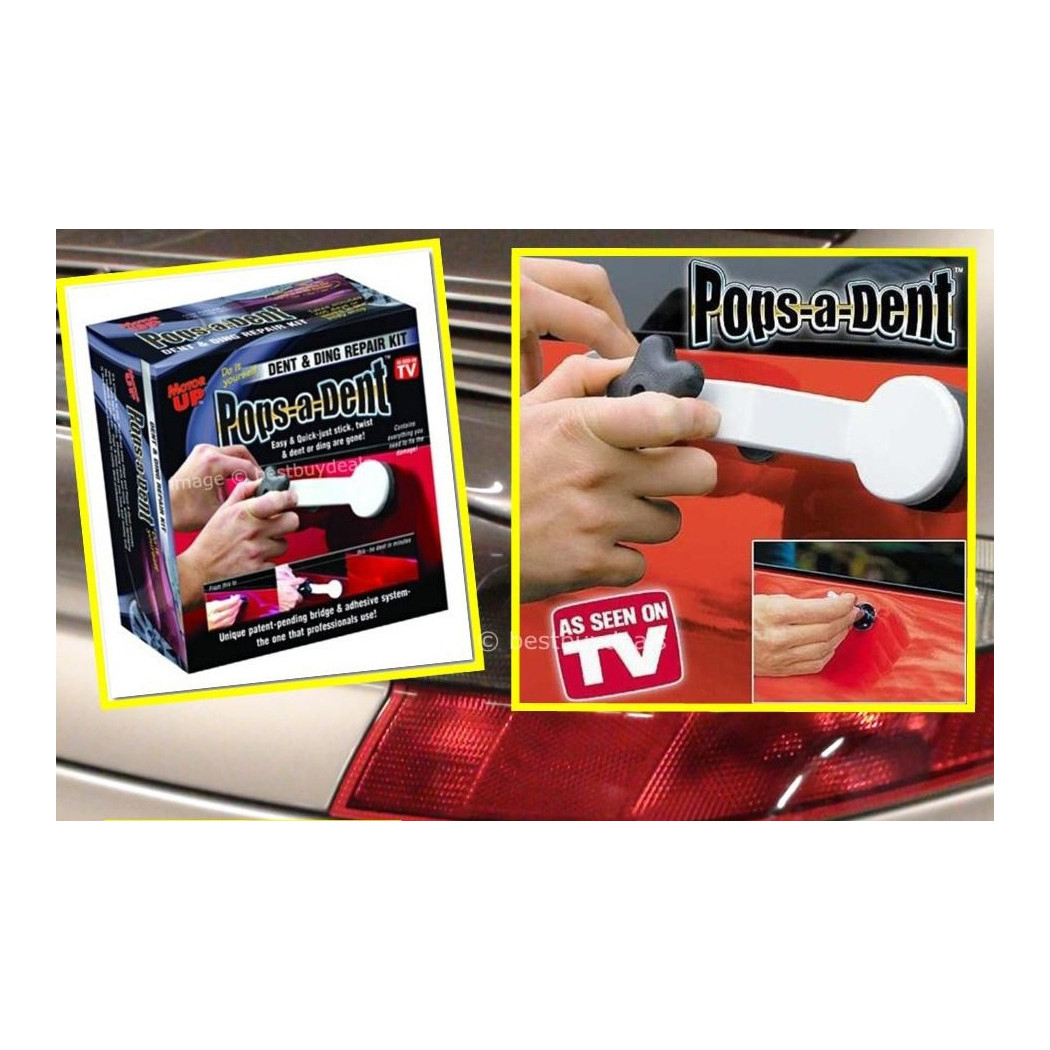 foto del prodotto trade shop kit ripara auto ammaccatture pops a dent bolli bozze urti carrozzeria tirabollo 