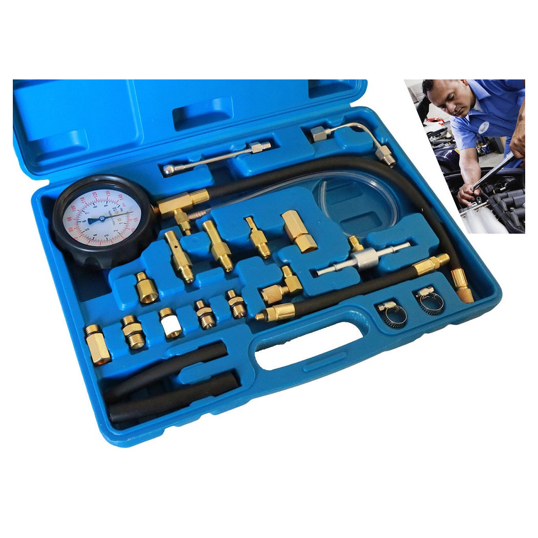 foto del prodotto trade shop kit tester pressione di compressione motore misuratore pistone cilindri 20pz 