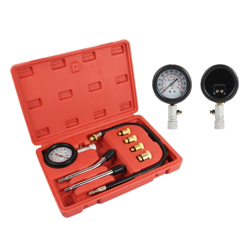 foto del prodotto trade shop kit tester pressione di compressione per motori misuratore auto pistone cilindri 