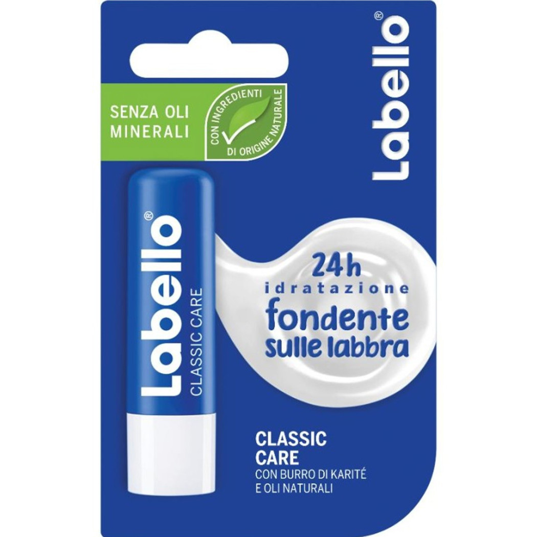 foto del prodotto trade shop labello classic care stick balsamo labbra formula senza oli minerali e parabeni 